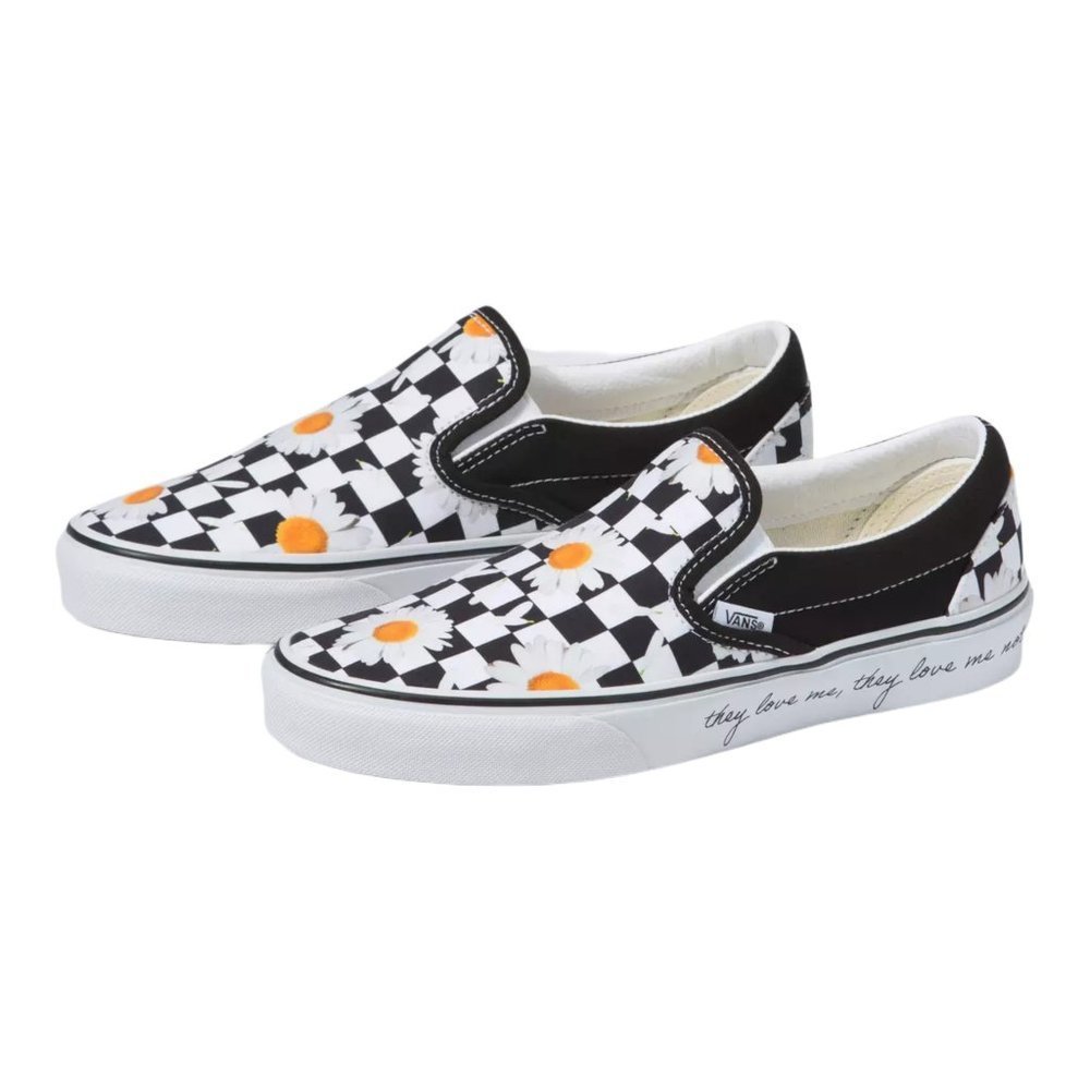 VANS Womens Daisy Checkerboard Slip On Shoes - Picture 2 of 5